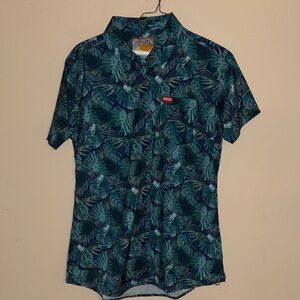 DIXXON Tropical Leaf Print Men's Shirt The Hilo L